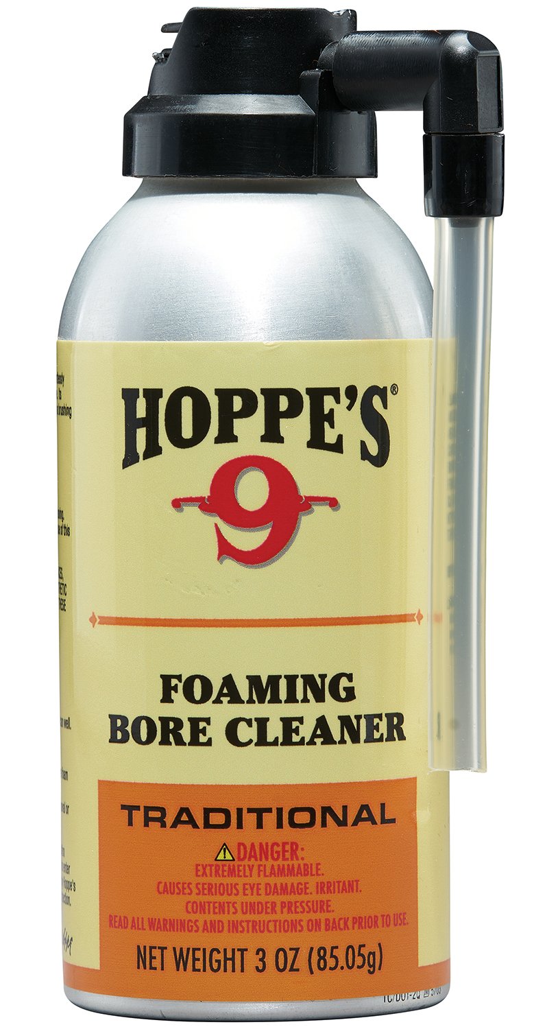 Hoppe's 907 No. 9 Foaming Bore Cleaner 3 oz Spray, Color Change Indicator - Hoppe's - 3 OZ