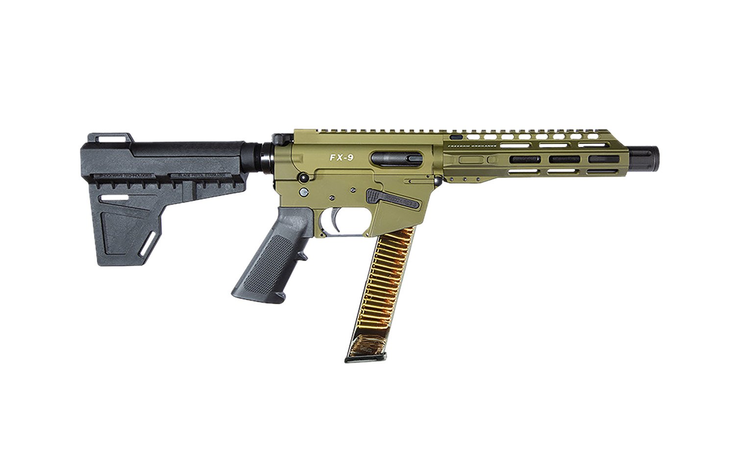 FREEDOM ORDNANCE FX9P8-ODG FX9P 9mm Luger 31+1 8" OD Green - Freedom Ordnance - 9mm Luger for sale at TheGunDock