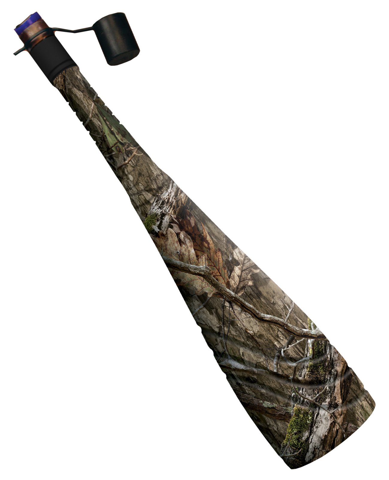 Primos Hoss 2 Big Poppa Elk Bugle Call - Large Resonator Sound Chamber, Support Shelf Mouthpiece, Blue Reed, Flared End, Diaphragm Call Holder, Stone Grey Wrap, Extra Blue Reed - Primary Arms - ELK