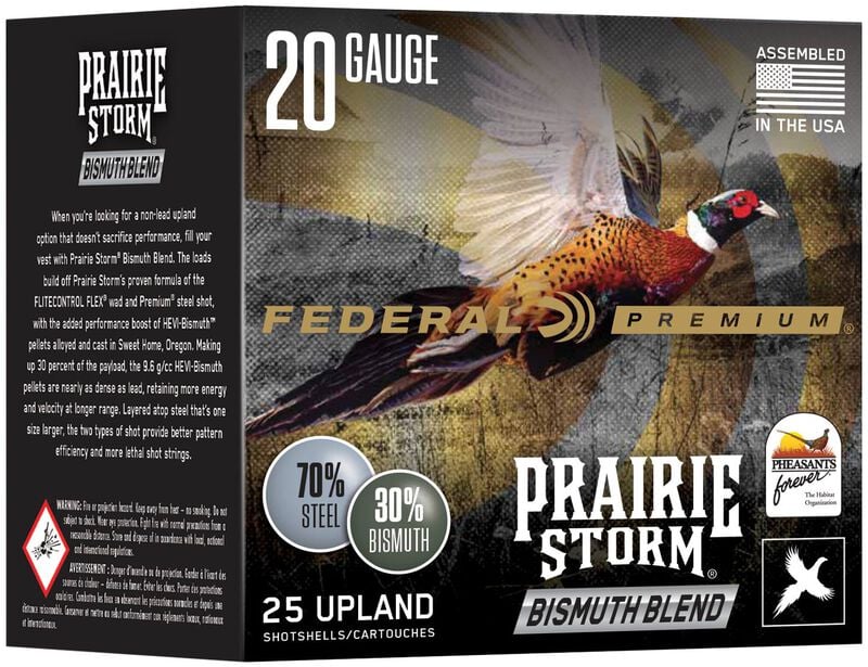 Buy Federal PFBX20745 Prairie Storm 20ga 3" 1oz 1400fps #4&5 25ct Shotshells online