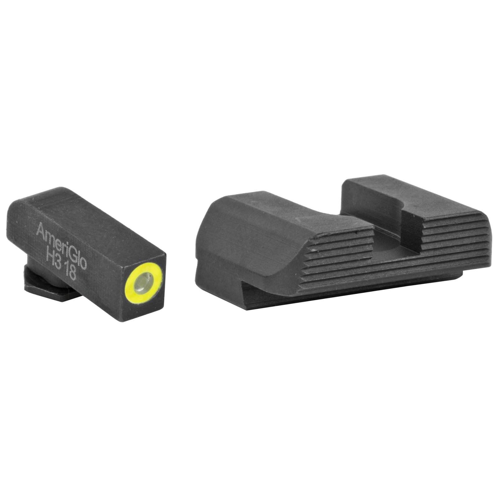 AmeriGlo GL-705 Protector Sight, Green Tritium Front, Black Rear