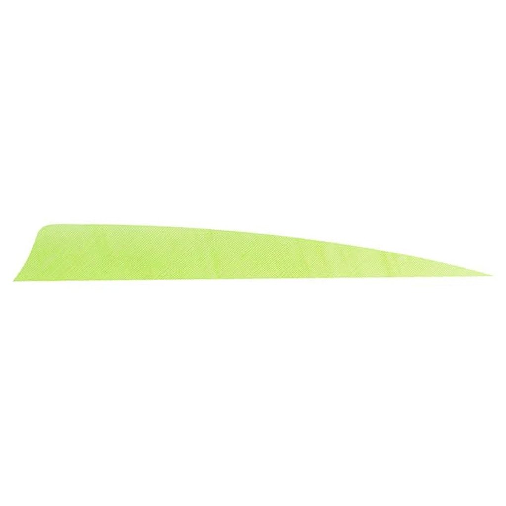 Trueflight 11613 Shield Cut Feathers Chartreuse 4" RW 100-Pack