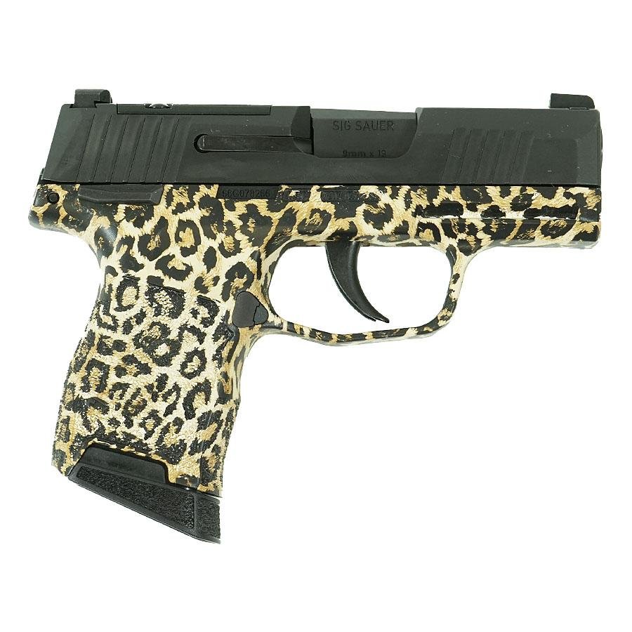 Sig Sauer 365-9-BXR3P-MS Leopard Print P365 9mm 3.1" Barrel 10rd 2 Mags - Sig Sauer - 9mm Luger