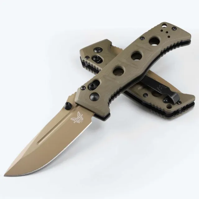 Buy Benchmade Adamas FDE/PL 3.25" Black Scales, Axis Lock online
