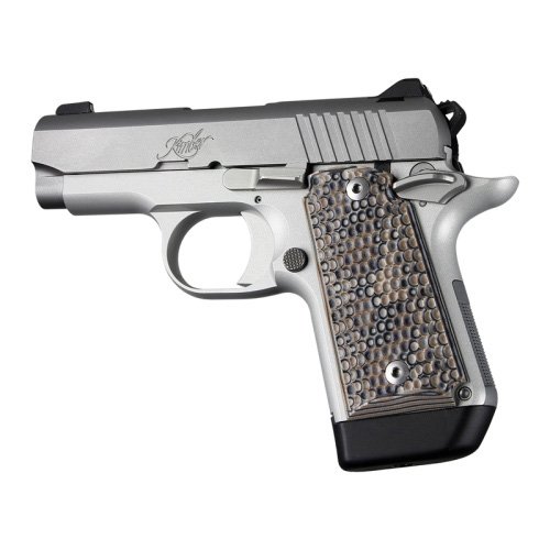 Hogue 39727 Piranha G10 Grip Panels G-Mascus Dark Earth Kimber Micro 9