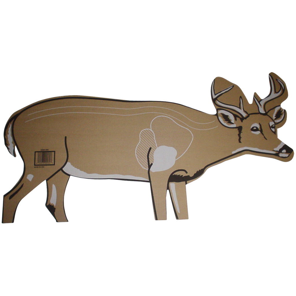 Cardboard Deer Target 748252162120, 25 Pack, 17"x42", Vitals Display