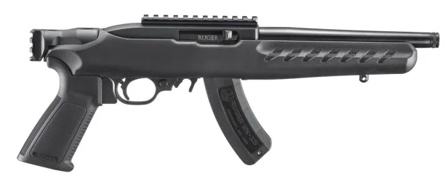 RUGER CHARGER 22LR PISTOL 8" T.B. 17" OAL, PIC RAIL, 1-15RD MAGAZINE - Ruger - 22 LR