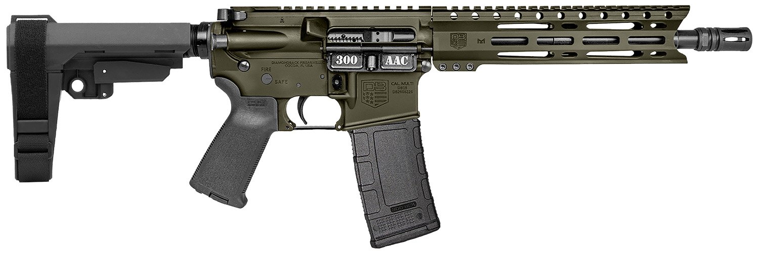 Buy Diamondback DB1916B101 DB15 300 AAC 30+1 10" OD Green Cerakote Heavy... online