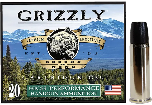 Grizzly GC44M+P1 44Mag+P+ Ammo, 355gr WLNGC, 1350fps, 20/Box - GRIZZLY - .44 Mag