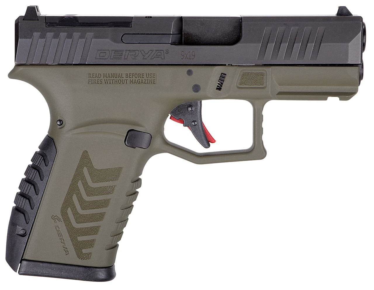 Derya Arms DY9Z.TTODG.TR DY9Z 9mm 3.5" Black Melonite Semi-Auto Pistol - Derya Arms