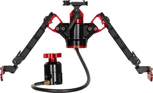 Accu-Tac HYBA0500 Bipod ARCA-Spec Remote Quick-Adjust Black/Red - Accu-Tac