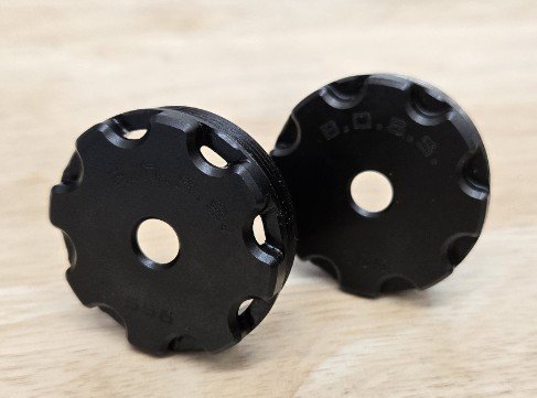 BOSS EC-150-556 End Cap 5.56mm Stainless Black for 1.5 In Silencer Models
