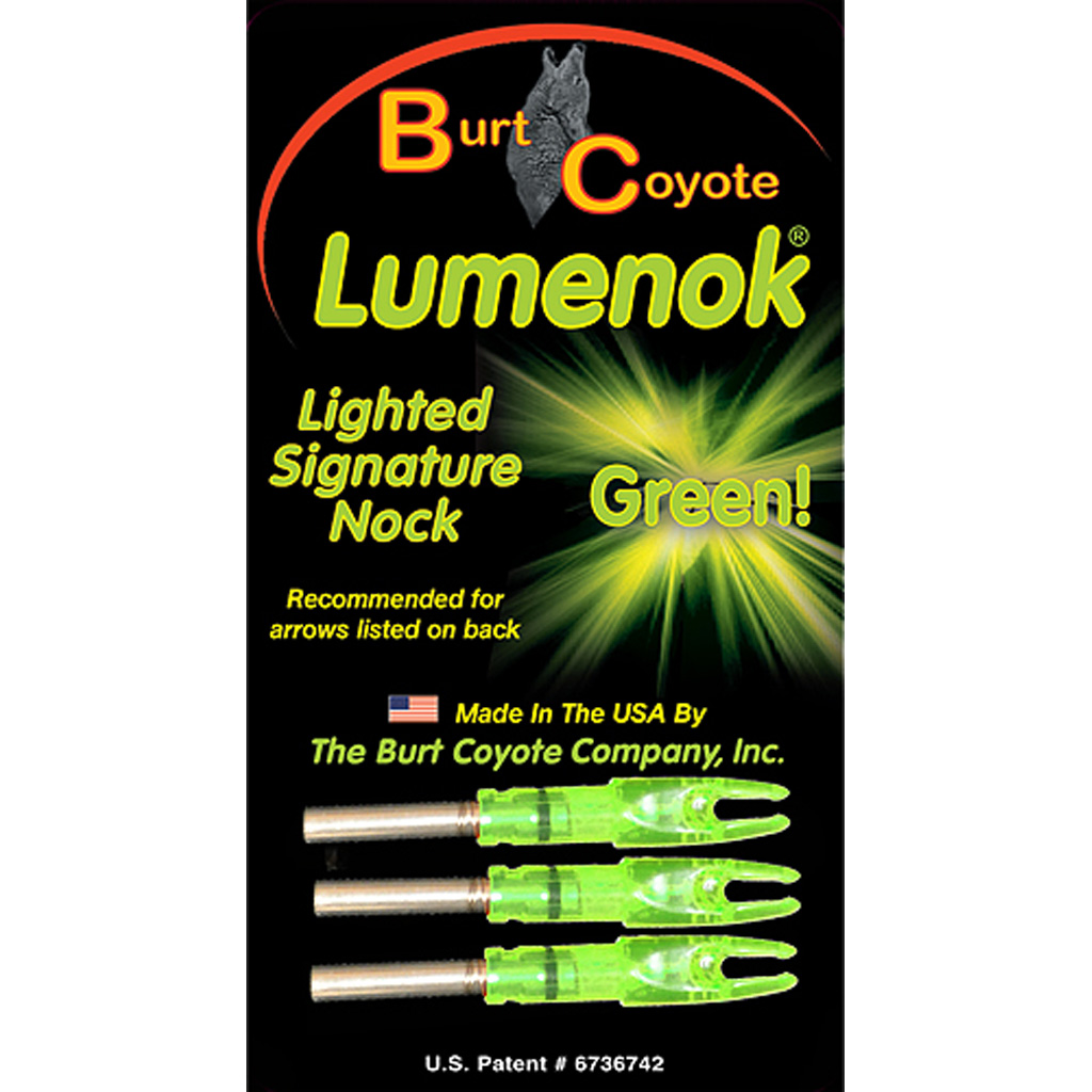GWS 33000 Green Lighted S Nocks, 3-Pack, 28 Grains, Waterproof with Long Battery Life