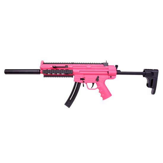BLG 4160011 GSG-16 .22LR 22RD Pink, 16.25" Barrel, Collapsible Stock