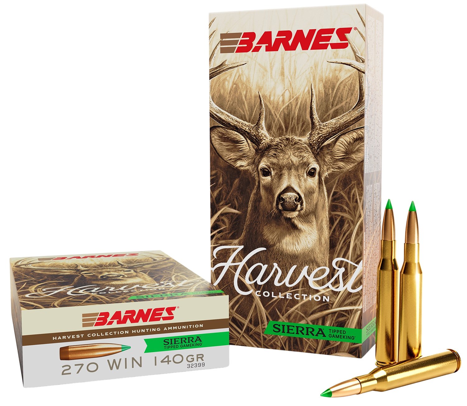 Barnes 32399 Harvest .270 Win 140Gr Sierra Tipped GameKing 20/Box - Barnes Bullets - SIERRA TIPPED GAMEKING