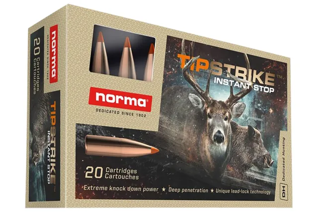 Norma 20174352 Tipstrike .308 Win 170gr Polymer Tip Hunting Ammo 20 Rds - Norma - 308 Win