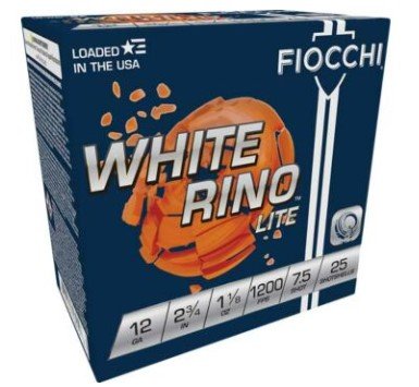 Fiocchi 12WRNL75 Exacta Target White Rino Lite 12Gauge 2.75" 1 1/8oz... - Fiocchi - 12