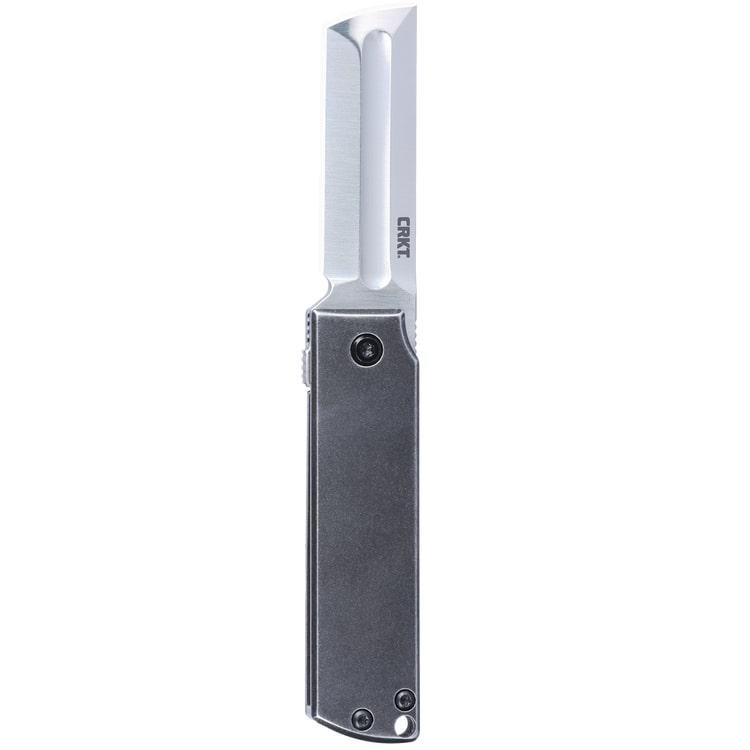 CRKT 5915 Minimalx 2.1" Chisel Blade Gray Stainless Steel Handle - Columbia River Knife & Tool - MODIFIED TANTO