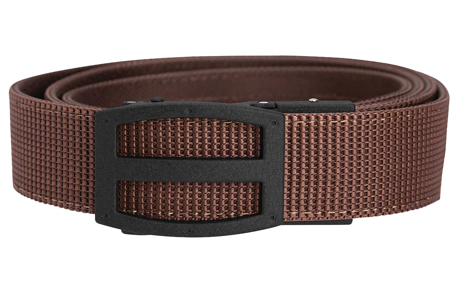 TEAMNEX PCS3273 Titan EDC Belt Dark Brown 1.5" Nylon Ratchet Buckle