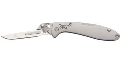 Stainless Scalpel 21 Blades 2-3/4" - Precision Cutting for Big & Small Game Field Dressing - Browning