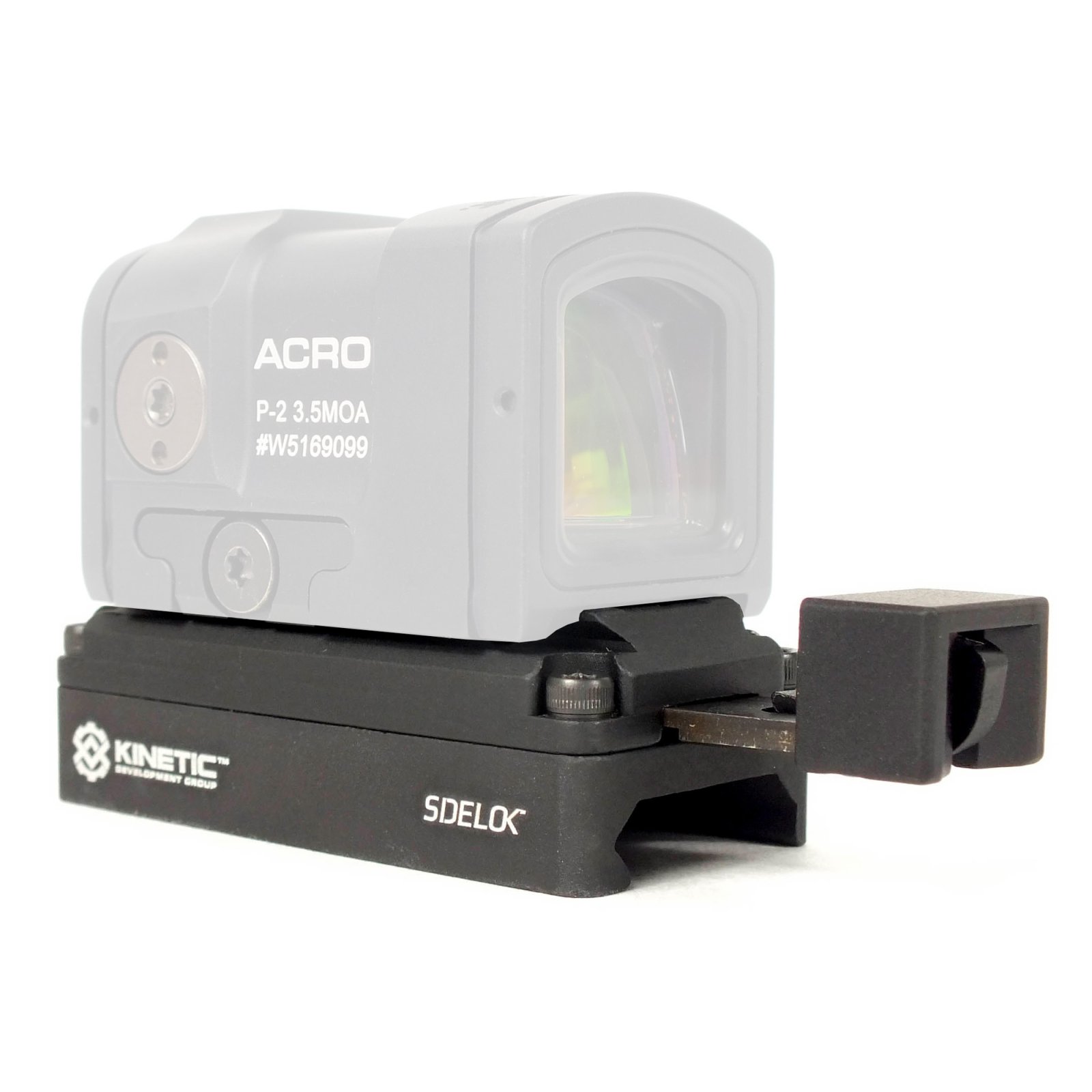 Kinetic Development SID5-125 Sidelok QD Mount for Aimpoint ACRO, Black - Kinetic Development Group, LLC