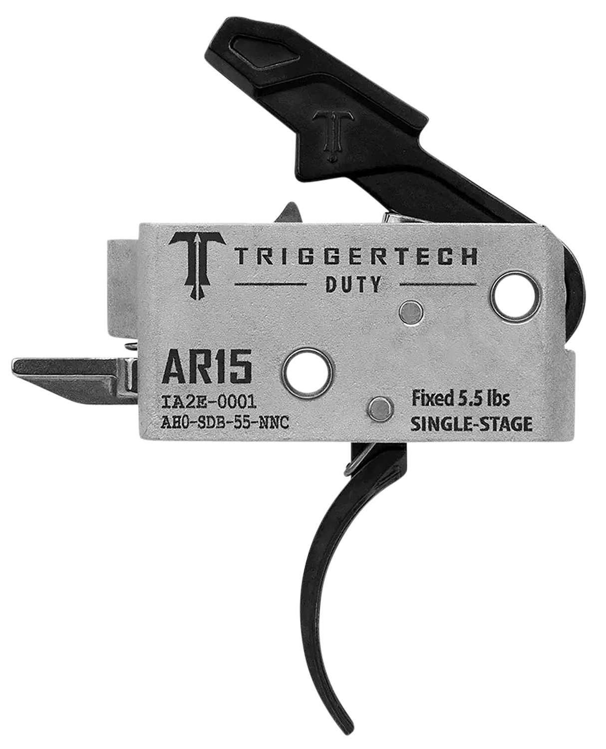TriggerTech AH0SDB55NNC AR-15 Duty Single-Stage 5.5 lbs Curved Trigger - TriggerTech