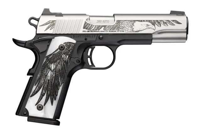 Browning 1911-380 380 ACP 4.25 In 8+1 Silver Steel 051126492 - Browning - 380 ACP for sale at TheGunDock