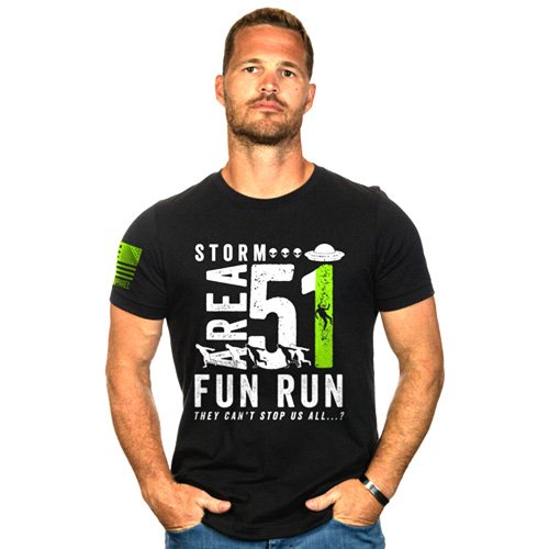 Nine LINE APPAREL STORM AREA 51 FUN RUN BLACK S - NINE LINE APPAREL