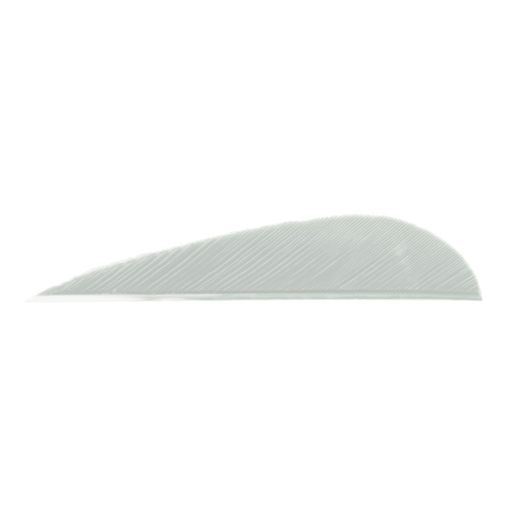 Trueflight 1201 Parabolic Feathers White 3" LW 100 Pack