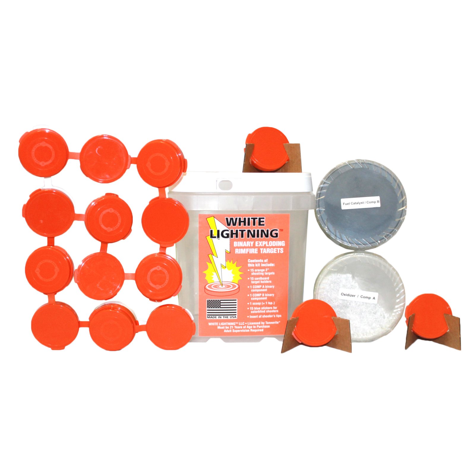 Buy Tannerite WLK White Lightning Rimfire Target Kit 90 Targets 22 Caliber online
