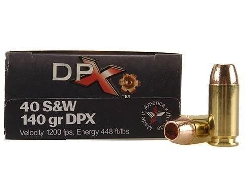 Corbon DPX40140/20 .40 S&W 140gr DPX 1200fps 20 Rounds Lead-Free Ammo - Corbon - 40 S&W