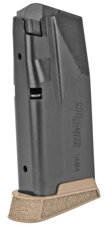 Sig SAUER 9mm 10rd Finger Extension Coyote Magazine For P365 Subcompact - Sig Sauer - 9MM