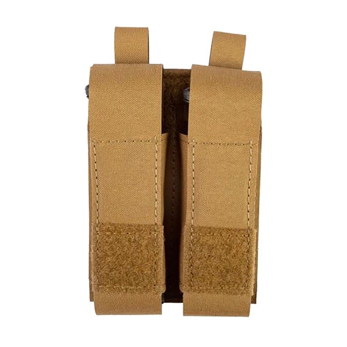 Grey Ghost GTG0380-14 Double Pistol Mag Pouch Coyote Brown - Grey Ghost Gear