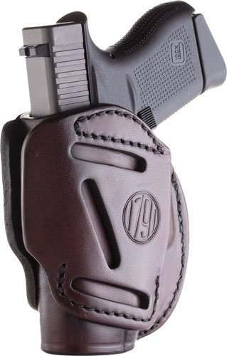 1791 Gunleather 3WH2SBRA 3-Way Leather Holster, Ambidextrous, Brown - 1791 Gunleather