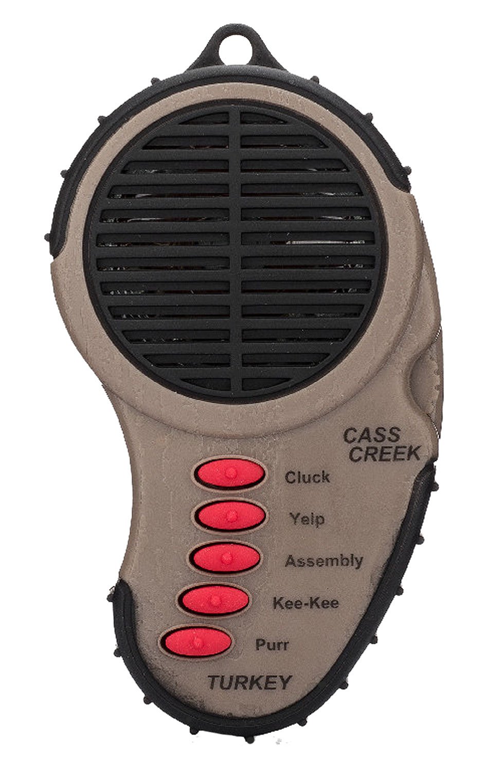 Cass Creek 969 Ergo Electronic Turkey Call, 5 Sounds, Brown, Belt Clip - CASS - TURKEY