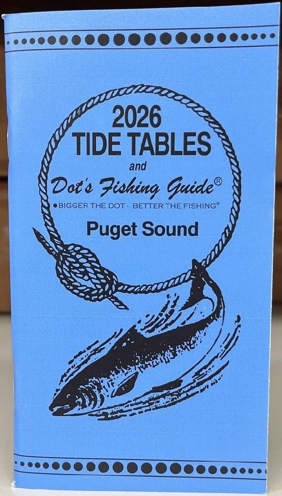 Dots PS-2026 Puget Sound Tide Tables 2026 Navigation Guide