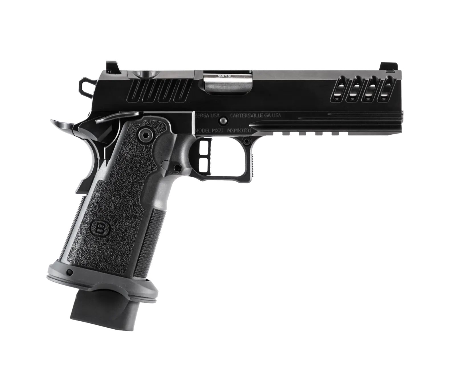 Bersa M2XIO5BBFN 1911 9MM 17+1 Night Sight Optics Ready Stainless Steel