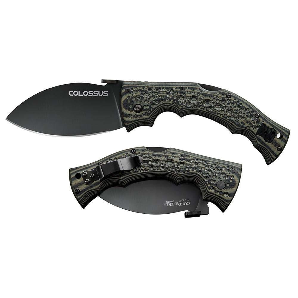 Cold Steel Colossus Folding Knife 4 Leaf Blade Black