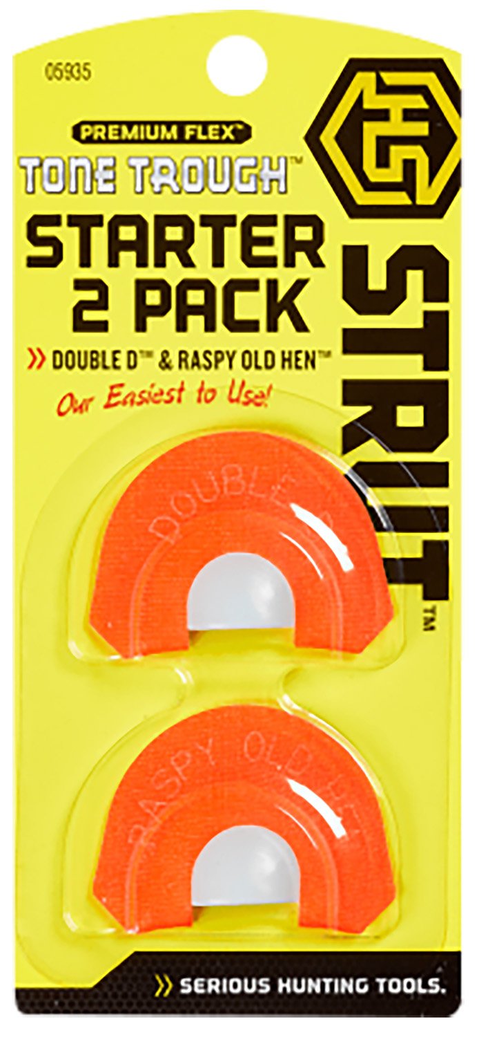 Hunters Specialties Tough Tone Diaphragm Turkey Call 2 Pack - Double D, Double Dead, Cutter 2.5 Diaphragms