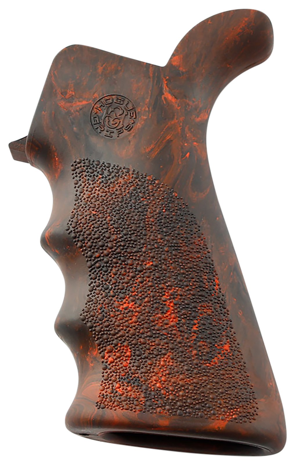 Buy Hogue 15421 OverMolded Rubber Beavertail Grip Red Lava for AR-15 M16 online