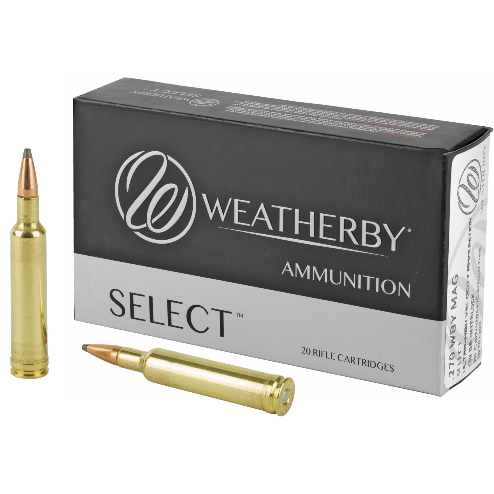 Buy Weatherby Select 270 WBY 130 gr. Hornady Interlock 20 rd. online