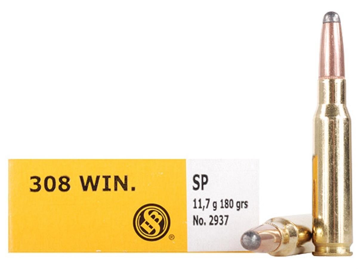 Sellier & Bellot SB308C 308 Win 180gr Soft Point Rifle Ammo 20/Box