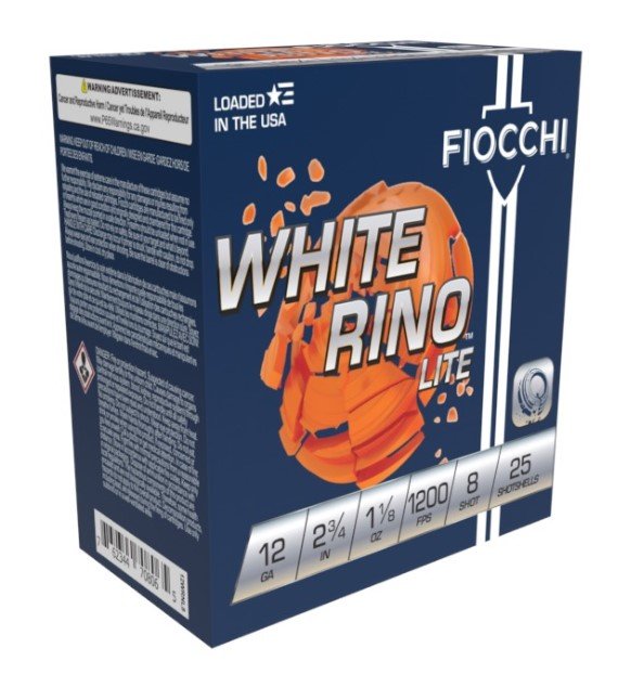 Fiocchi 12WRNL8 Exacta Target White Rino Lite 12Gauge 2.75" 1 1-8oz 8Sho... - Fiocchi - LEAD