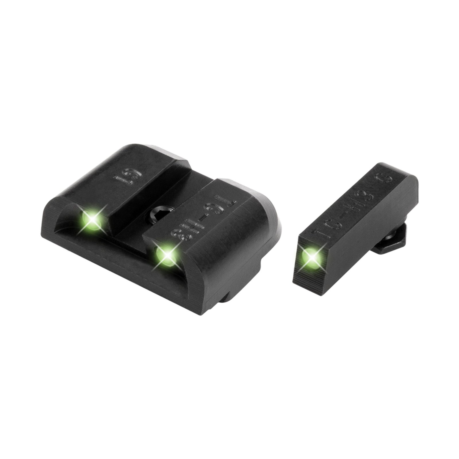 TruGlo Tritium Handgun Sight Set Glock Low TG231G1 - Brightest Tritium Night Sights, CNC-Machined Steel