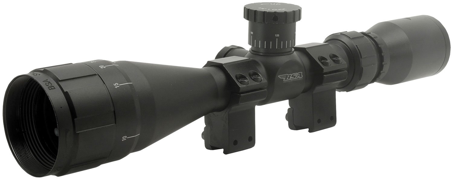 BSA 22412X40AO Sweet 22 Riflescope 4-12x40mm AO Matte Black 30/30 Reticle