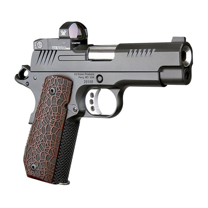 Ed Brown KC9 G4 VTX 9mm Luger 4" Barrel Black with Brown Grip Vortex Venom Red Dot - Ed Brown - 9 MM LUGER