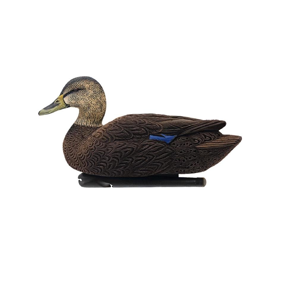 Avian X Top Flight Duck Decoy Flocked Black Floater 6pk Model: 8075 - Avian-X