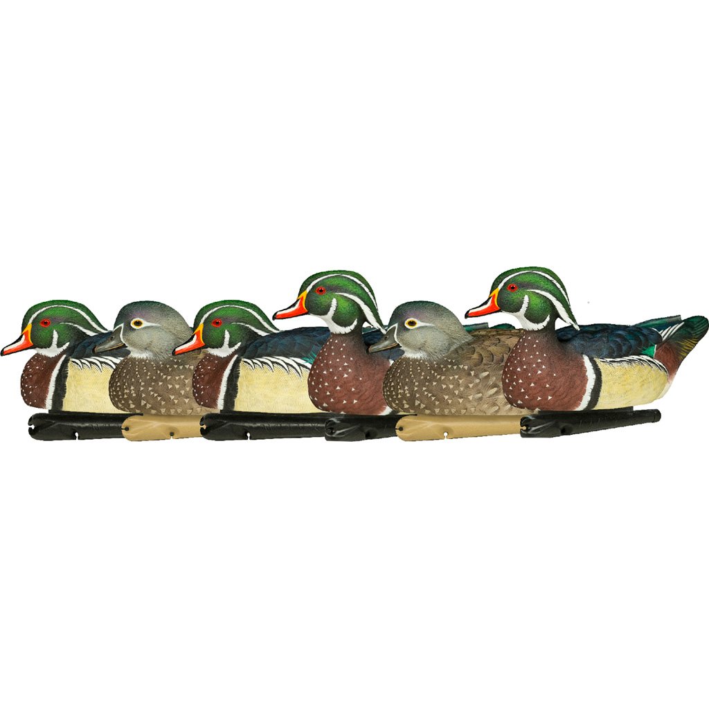 AvianX AVX8083 Top Flight Wood Duck Decoys 6 Pack, Lifelike Design