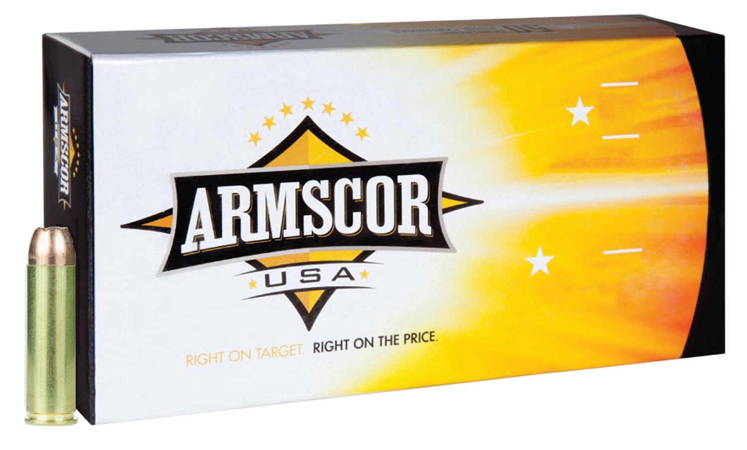 Armscor Precision Inc USA .500 S&W Magnum 300 Grain JHP Brass Cased Pistol Ammo 20 Rounds - Rock Island Armory - HORNADY XTP HOLLOW POINT