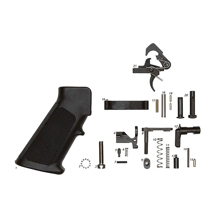 ALG Defense 16-002 AR-15 Lower Parts Kit with QMS Trigger and Grip